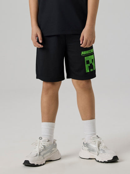 Shorts Minecraft Mali Poly Svart