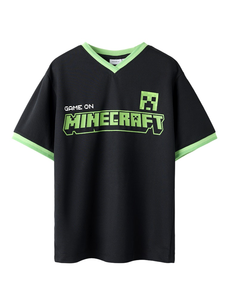 T-shirt Minecraft Mali Poly Backprint Svart