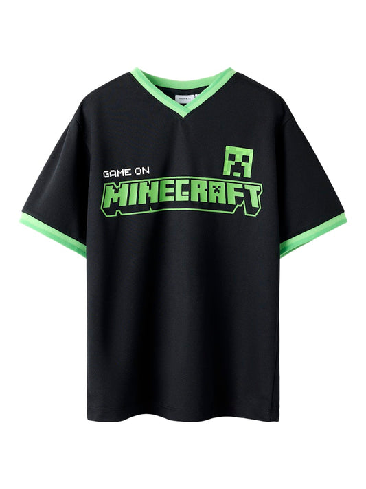 T-shirt Minecraft Mali Poly Backprint Svart