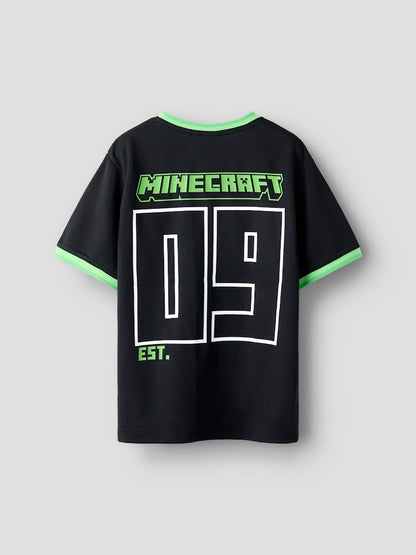 T-shirt Minecraft Mali Poly Backprint Svart