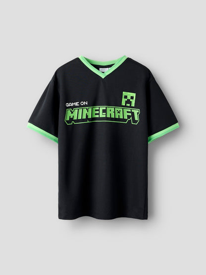 T-shirt Minecraft Mali Poly Backprint Svart