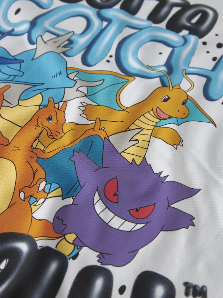 T-shirt Pokémon Kortärmad Majo Vit