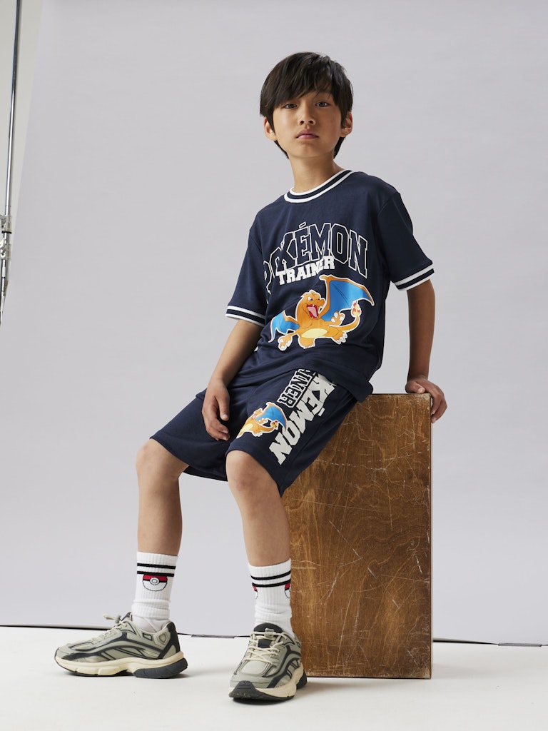 T-shirt Pokémon Charizard Moris Poly Marinblå