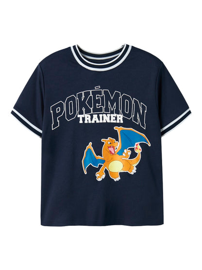 T-shirt Pokémon Charizard Moris Poly Marinblå