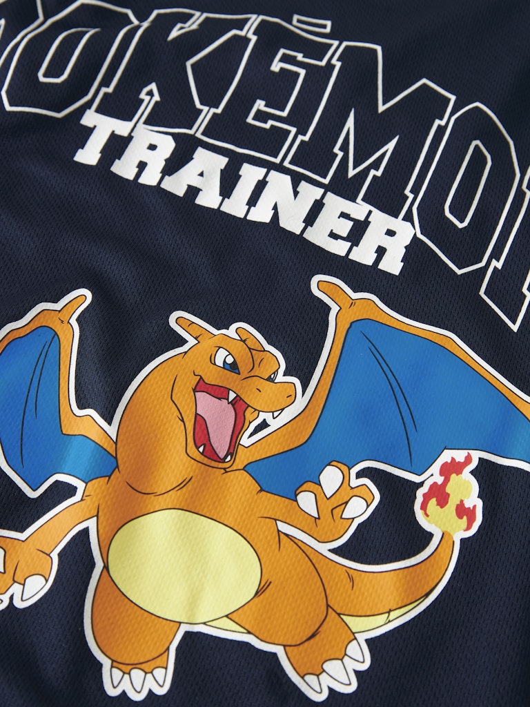 T-shirt Pokémon Charizard Moris Poly Marinblå