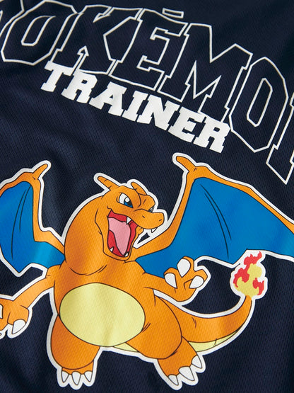 T-shirt Pokémon Charizard Moris Poly Marinblå