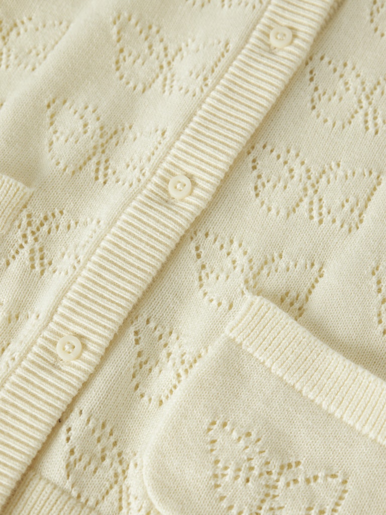 Kofta Fiaja Hålmönstrad Fjärilar Enfärgad Gul