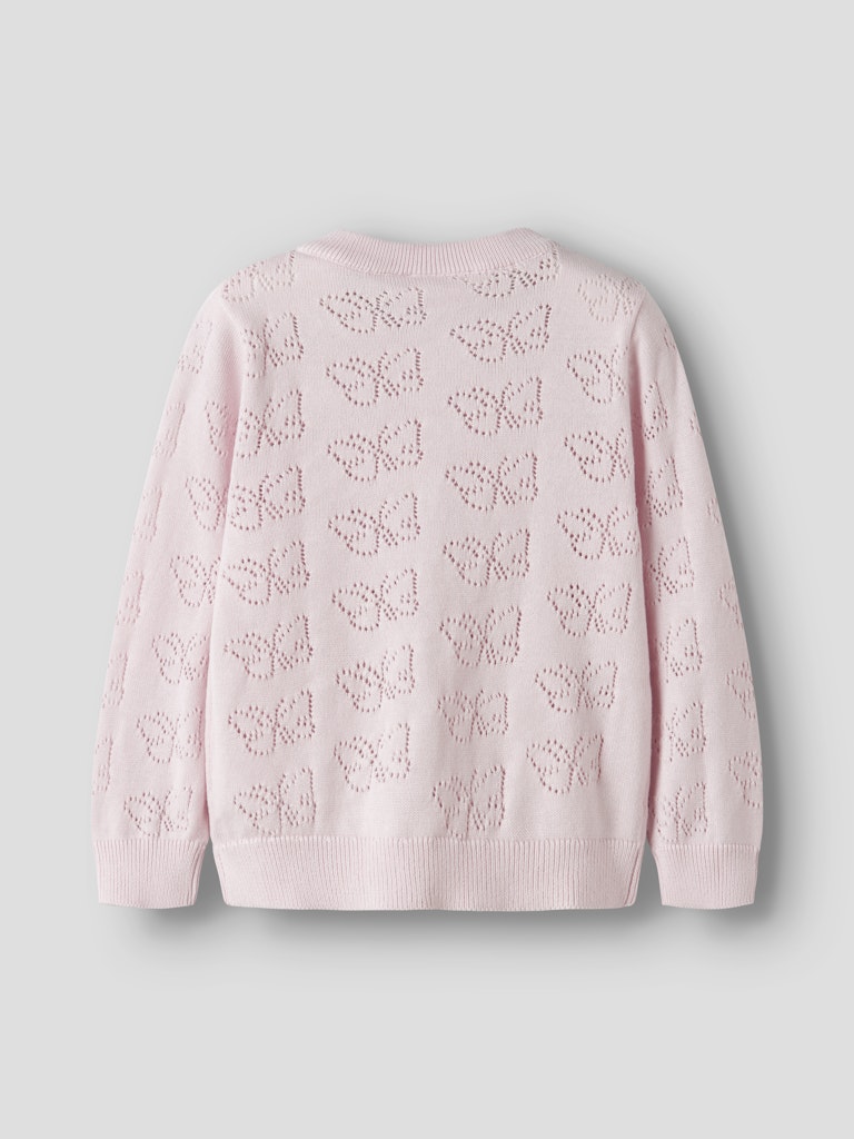 Kofta Fiaja Hålmönstrad Fjärilar Enfärgad Rosa