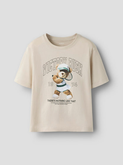 Topp Kortärmad Tennis Votea Beige