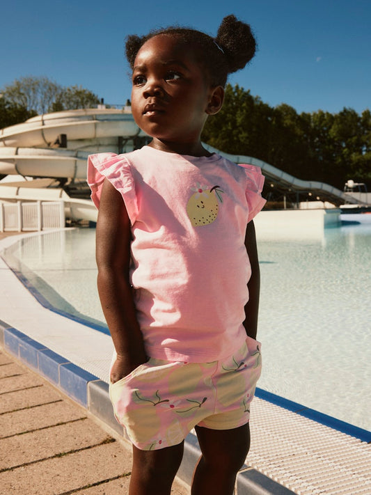 Shorts Citroner Filuaz Mönstrade Rosa