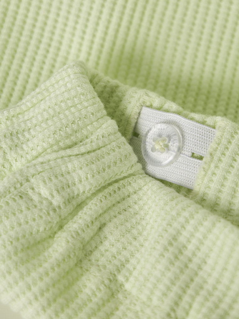 Shorts Filukaz Enfärgade Våfflad Struktur Grön