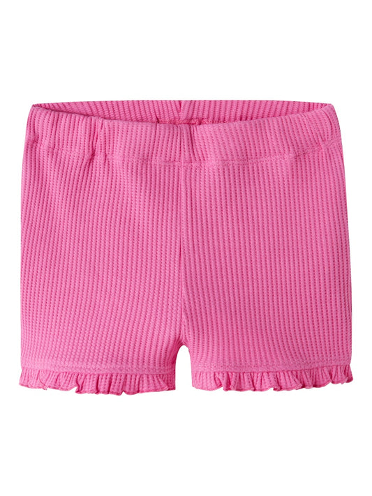 Shorts Filukaz Enfärgade Våfflad Struktur Rosa