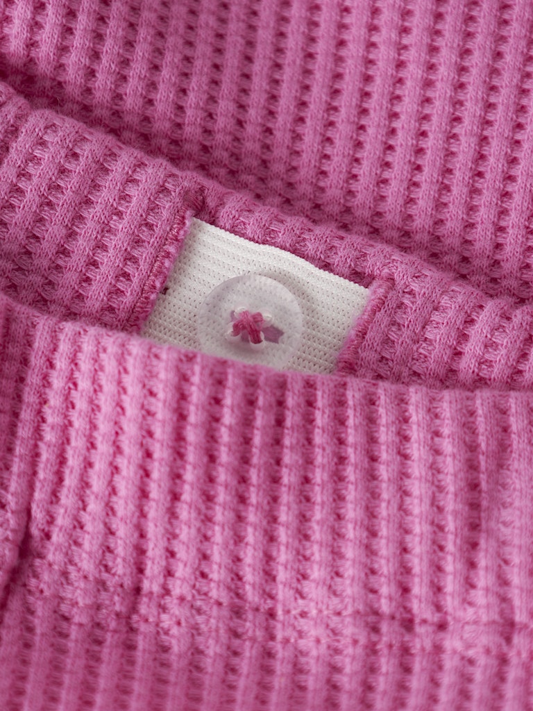 Shorts Filukaz Enfärgade Våfflad Struktur Rosa