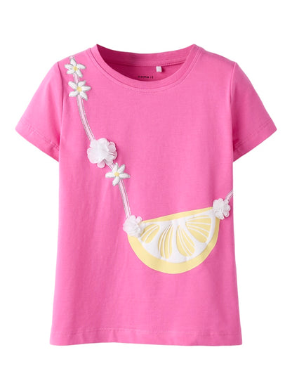 Topp Kortärmad Citron Ferntaz Rosa