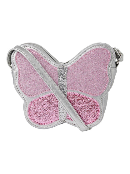 Väska Glitter Fjäril Farlula Rosa/Silver