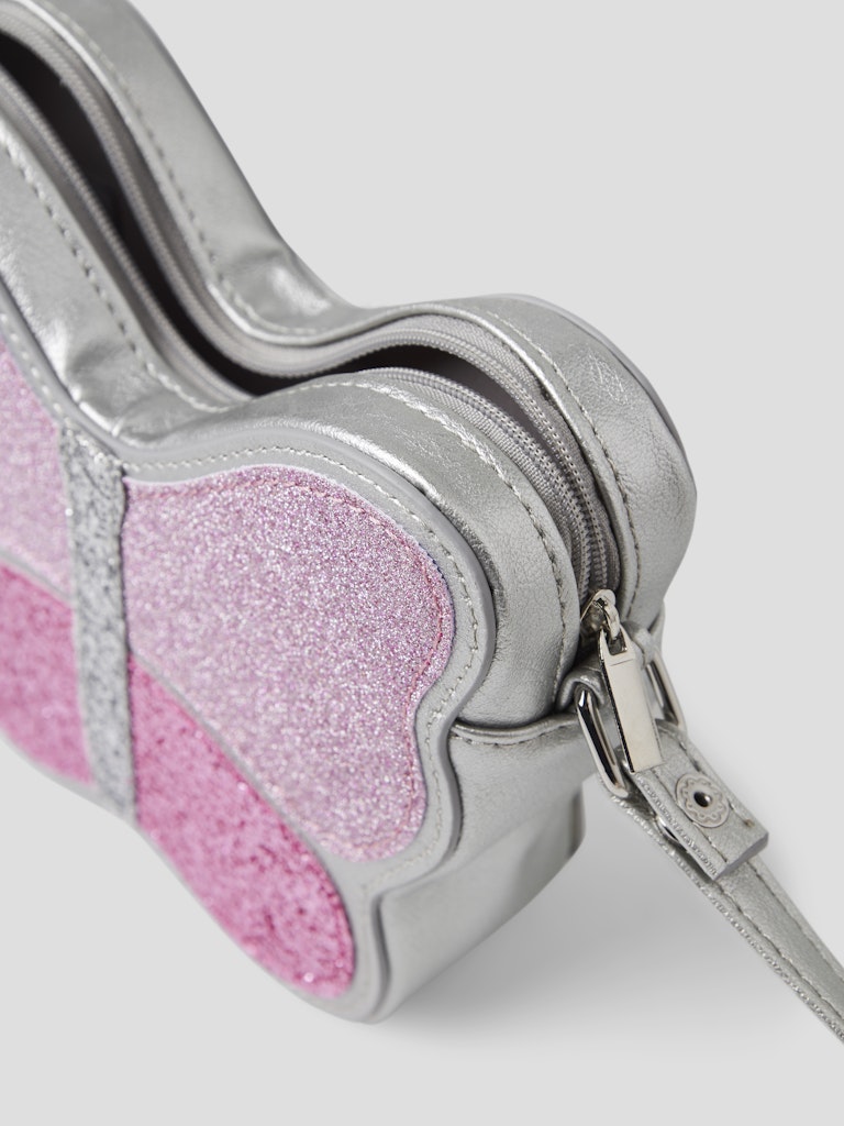Väska Glitter Fjäril Farlula Rosa/Silver