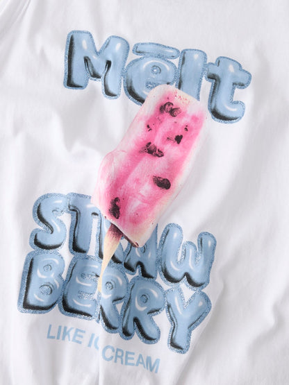 Topp Fadeaz Croppad IceCream Vit