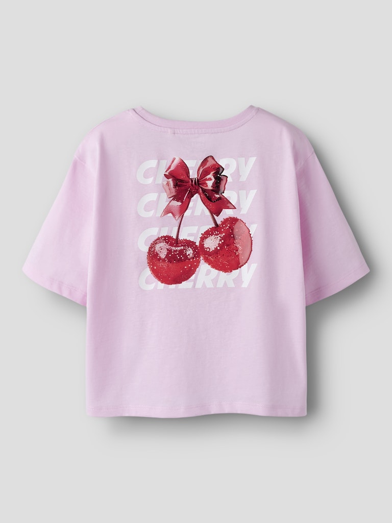 Topp Kortärmad Körsbär Farinaz Rosa