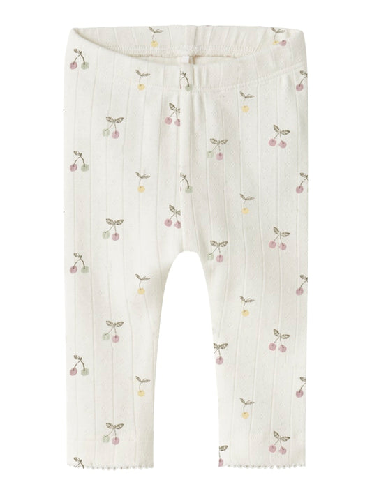 Leggings Ficherry Körsbär Vit