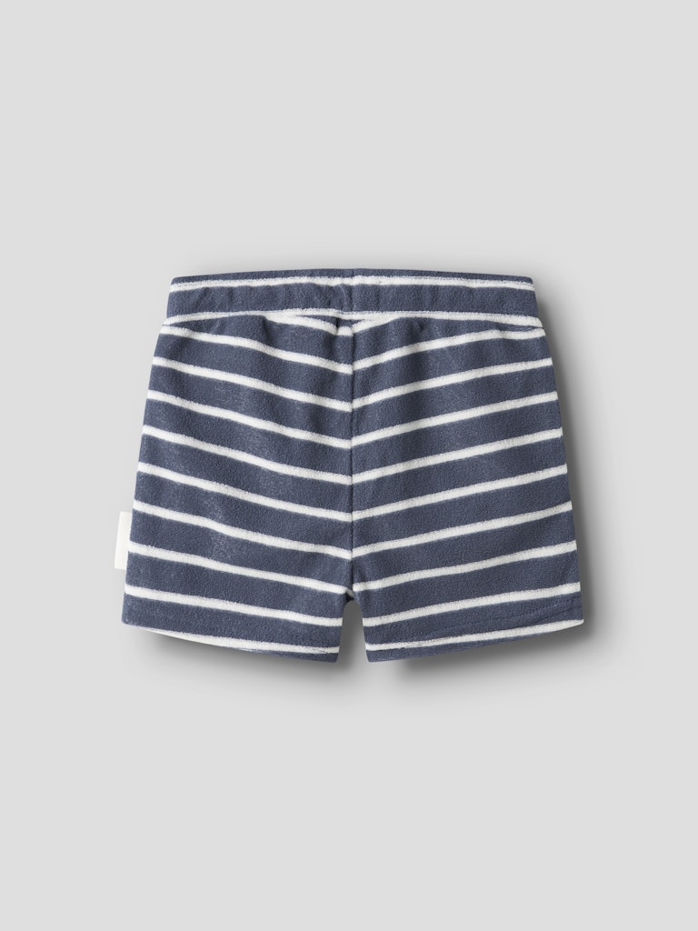 Shorts Finti Frotté Randig Blå/Vit
