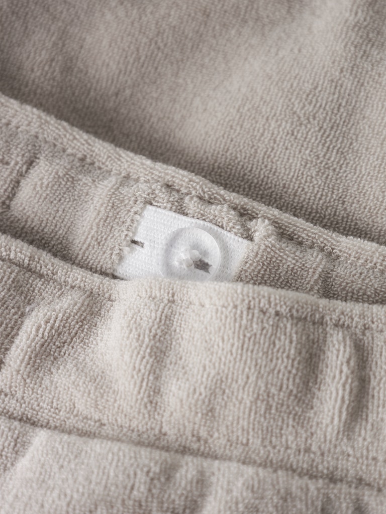 Shorts Finti Frotté Enfärgade Beige