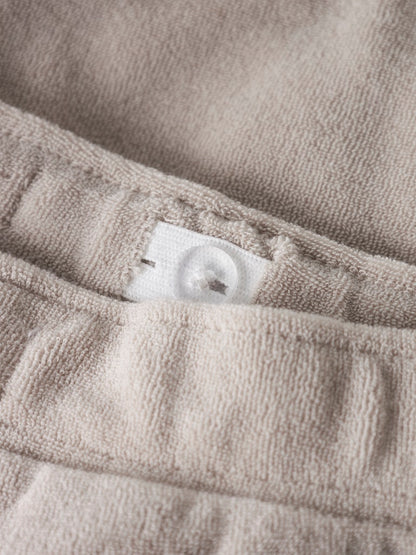 Shorts Finti Frotté Enfärgade Beige