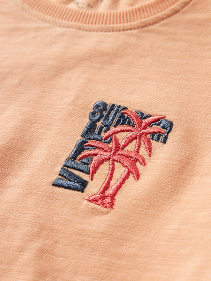 Kortärmad T-shirt Palm Flapz Orange