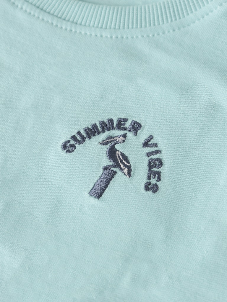 Kortärmad T-shirt Pelikan Flapz Turkos