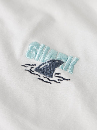 Kortärmad T-shirt Haj Flapz Vit