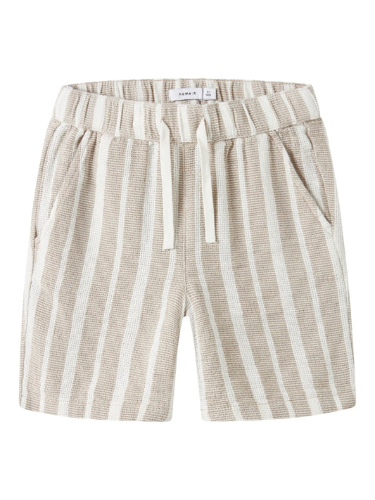 Shorts Foko Randiga Beige/Vit