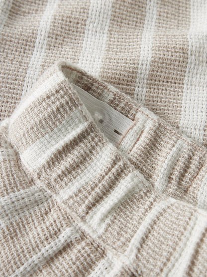 Shorts Foko Randiga Beige/Vit