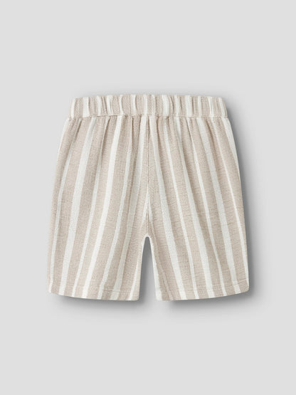 Shorts Foko Randiga Beige/Vit