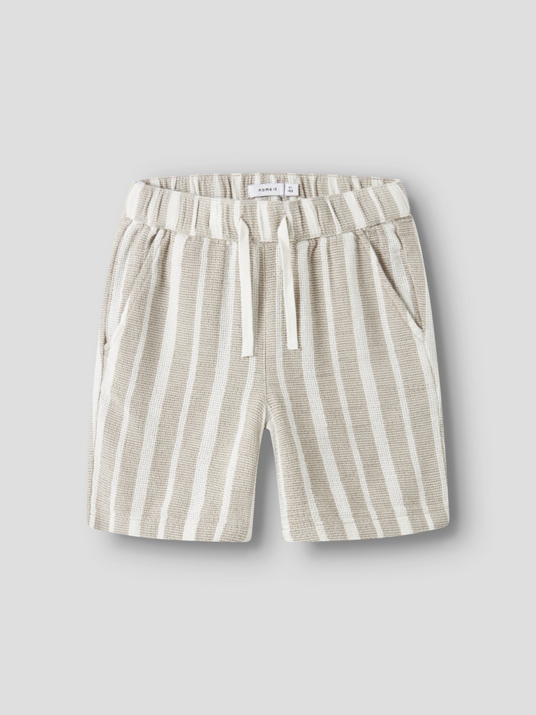 Shorts Foko Randiga Beige/Vit