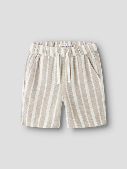 Shorts Foko Randiga Beige/Vit
