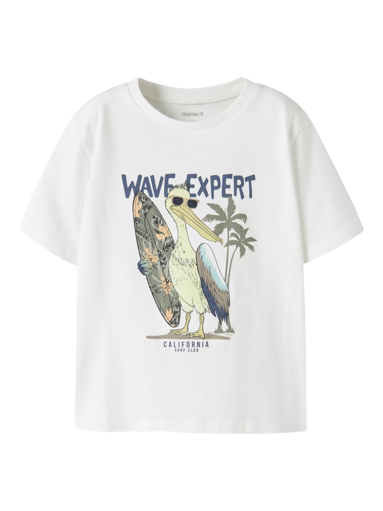 Kortärmad T-shirt Fågel Fopz Vit