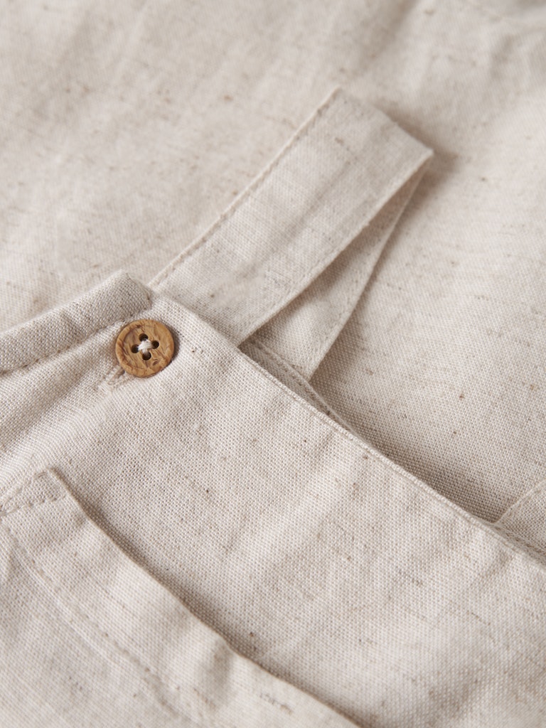 Hängselshorts Linne Faher Beige