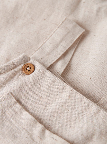 Hängselshorts Linne Faher Beige