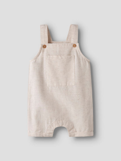 Hängselshorts Linne Faher Beige