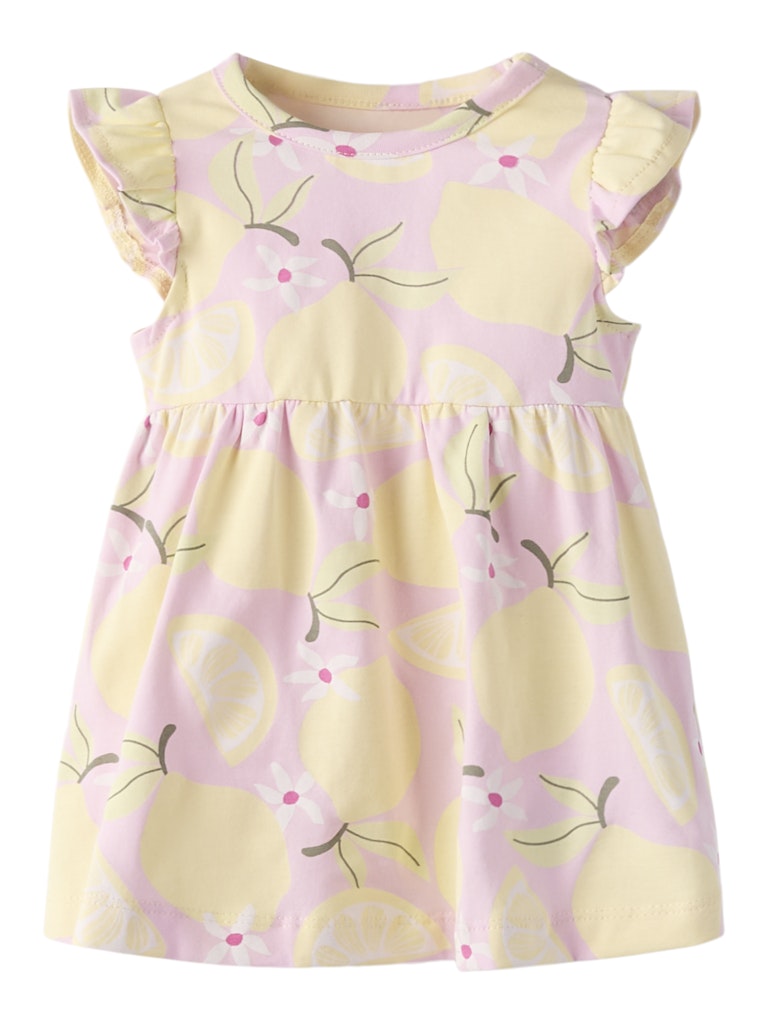 Klänning Filuaz Citroner Kortärmad Rosa