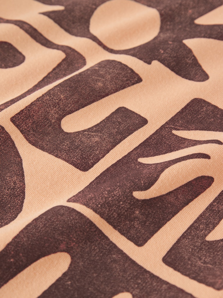 T-shirt Kortärmad Fakim Backprint Orange