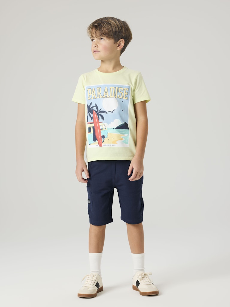 T-shirt Fivil Surf Paradise Lime