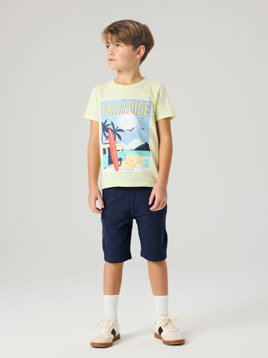 T-shirt Fivil Surf Paradise Lime