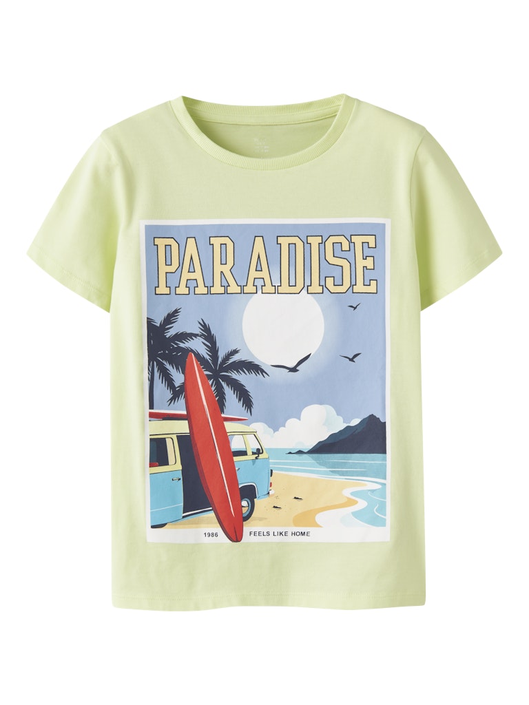 T-shirt Fivil Surf Paradise Lime