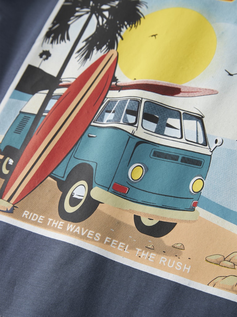 T-shirt Fivil Surf Holiday Blå