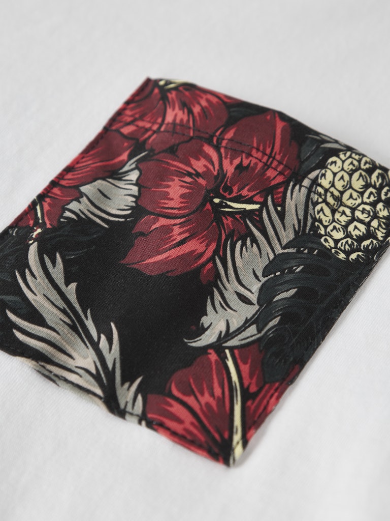 T-shirt Fern Kortärmad Enfärgad Vit