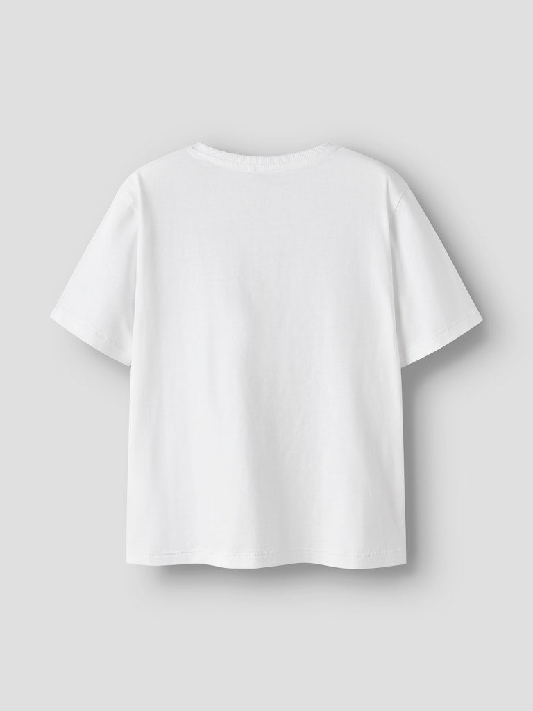 T-shirt Fern Kortärmad Enfärgad Vit