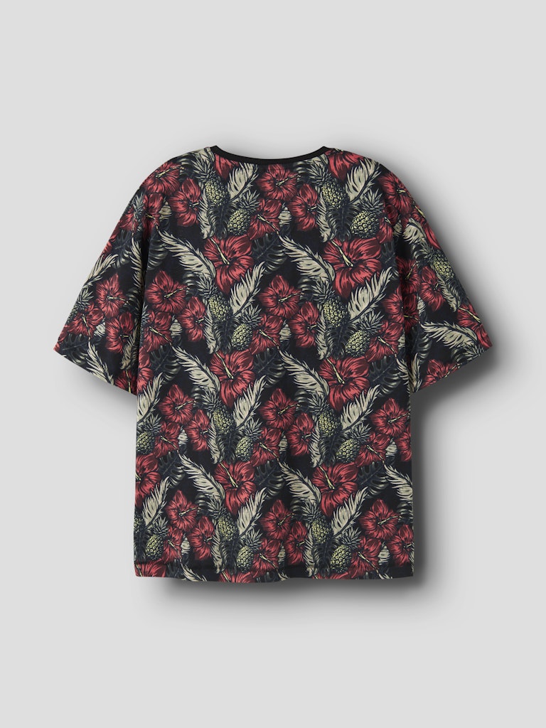 T-shirt Fern Kortärmad Mönstrad Svart