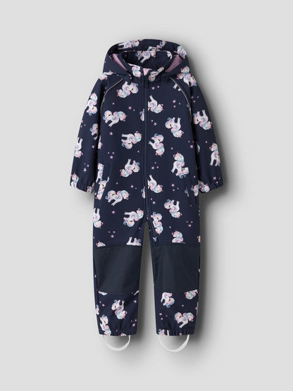 Softshell Overall Vattentät Alfa 08 Enhörningar Blå