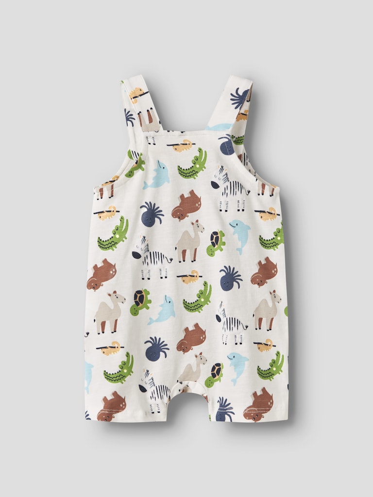 Hängselshorts Fari Djurmönster Vit