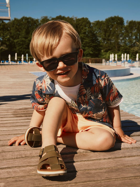 Skjorta Ferane M Kortärmad Mönstrad Blå